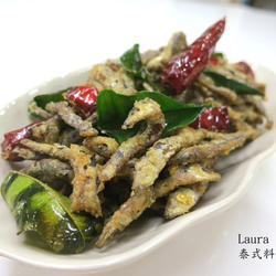 鱼香酥炸莱蒙叶的做法[图]