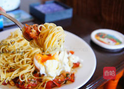 蒜香番茄意大利面的做法图解5