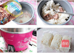 鱼片海苔梅香寿司的做法图解2