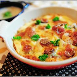 焗烤香肠饭的做法[图]