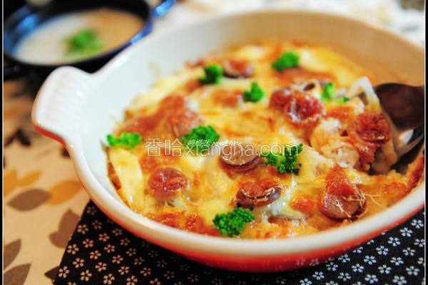 焗烤香肠饭