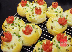 香葱火腿面包的做法图解5