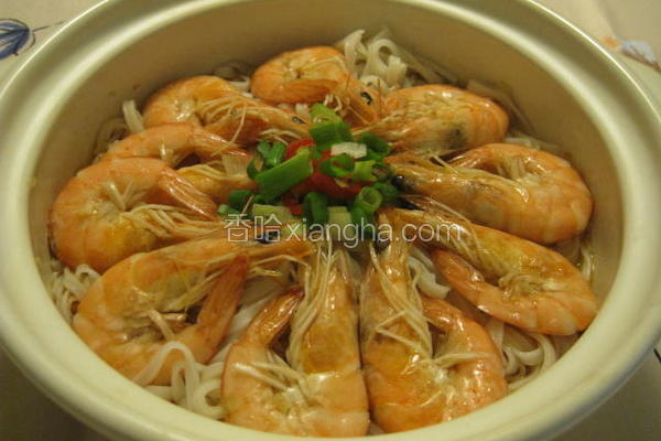 麻油虾粉丝煲