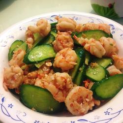 黄瓜片炒虾仁的做法[图]