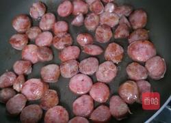 香肠炒饭的做法图解2