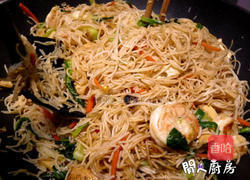 大虾炒米粉的做法图解11