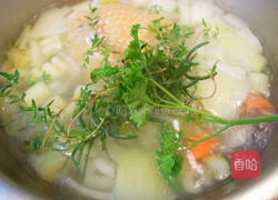 白汁鸡肉斜管面的做法图解2
