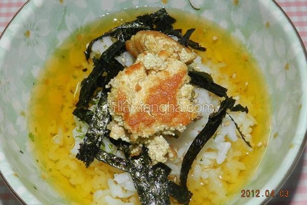 之鳕鱼子茶泡饭