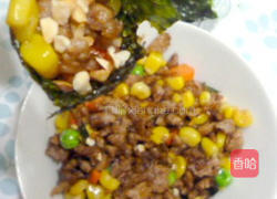 海苔肉末卷的做法图解5