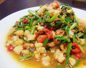 豆瓣酱蟹腿韭菜花[图]