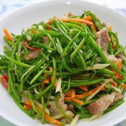 水莲炒肉丝的做法[图]