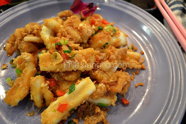 酥化椒盐鲜鱿
