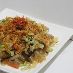樱花虾炒宽粉的做法[图]