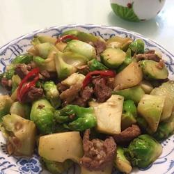娃娃菜炒肉丝的做法[图]