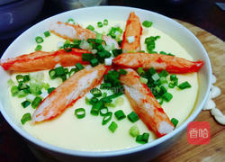 之蟹肉蛤蜊蒸蛋的做法图解4