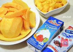 芒果炼奶冰淇淋的做法图解1