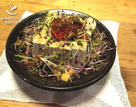 凉拌芽菜皮蛋豆腐[图]