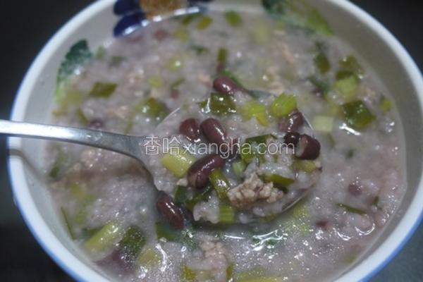 红豆咸粥