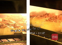 海苔肉松心面包的做法图解7