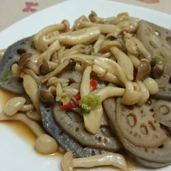莲藕炒菇的做法[图]
