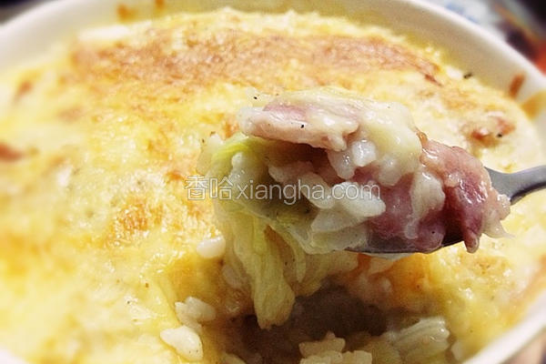 奶焗白菜炖饭