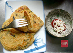 海苔豆渣煎饼的做法图解12