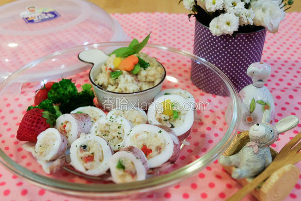 奶油墨鱼镶饭