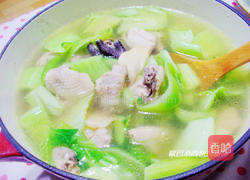 芥菜鲍鱼鲜鸡汤的做法图解9