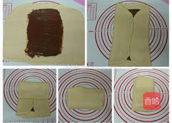 千层巧克力面包卷的做法图解4