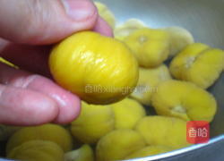 茶巾地瓜栗子烧的做法图解3