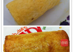 紫菜肉丝烘面包的做法图解3