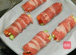 四色牛肉卷的做法图解3