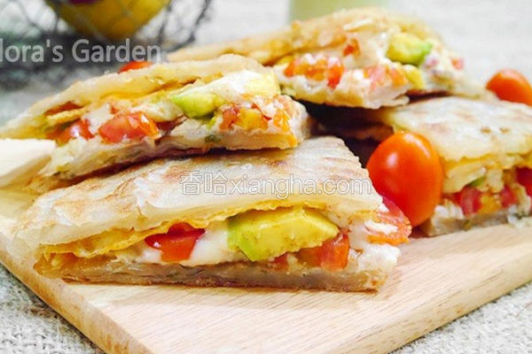 葱油饼三明治