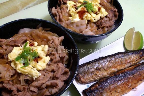 猪肉寿喜饭
