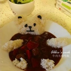 牛肉丸咖哩饭的做法[图]