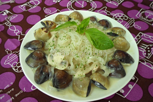 蛤蛎奶油焗宽粉