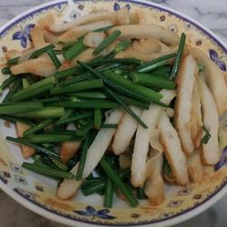 甜不辣炒韭菜花的做法[图]