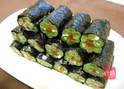 四季豆海苔卷的做法图解8