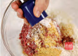 罗勒酱汁汉堡排的做法图解2