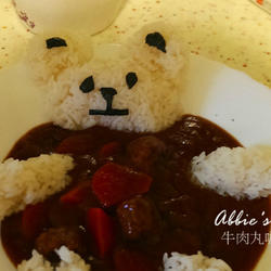 牛肉丸咖哩饭的做法[图]