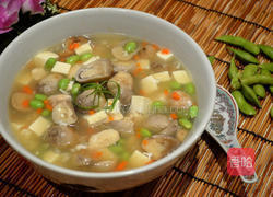 毛豆鸡肉豆腐汤的做法图解10