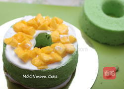 芒果班兰忌廉蛋糕的做法图解3