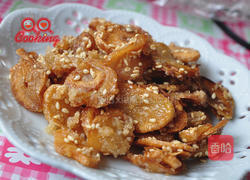 芝麻蒜酥片的做法图解5