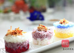 植物色染椰香米糕的做法图解5