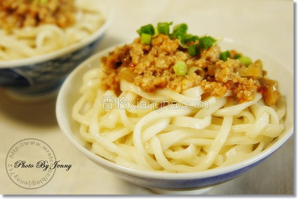 榨菜肉末拌面