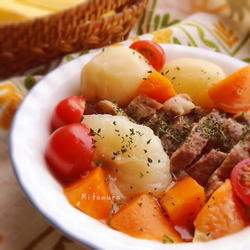 腌肉蔬菜炖汤的做法[图]