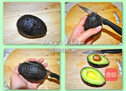 酪梨牛奶的做法图解1