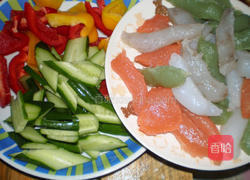 彩椒魔芋的做法图解1