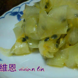 凉拌青木瓜百香果的做法[图]