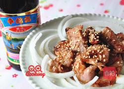 蚝油腐乳香煎里脊的做法图解4